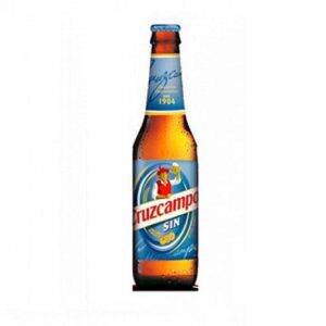 Cerveza sin alcohol lata Cruzcampo caja