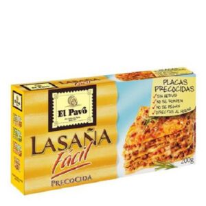 Placas lasagña Pavo 18 unid  200 gr