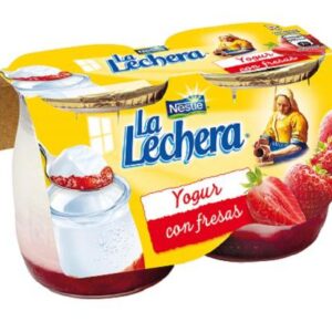 Yoghores La lechera blanco cristal 2 unid