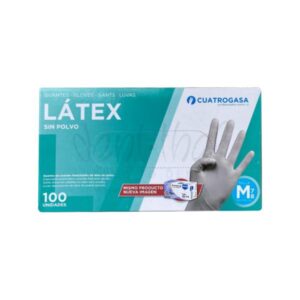 Guantes de latex L 100 unid