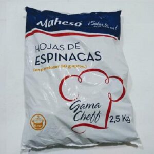 Espinaca congelada kgr