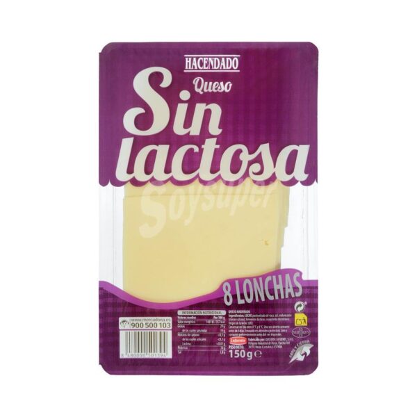 Queso sin lactosa lonchas 150 gr