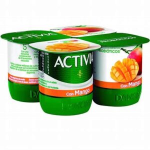 danone activia mango 4 unid