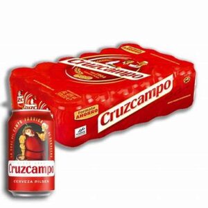 Cerveza cruzcampo lata 33 LTR  CAJA