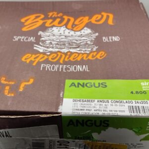 Hamburdehesa angus 200 gr unid  caja 20 unid