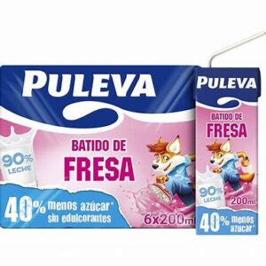 batidos puleva fresa brick  200 ml pack 6 ud