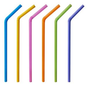 Cañitas FLEXIBLES de colores 100 unid