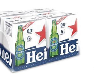 Cerveza heineken botellin caja sin alcohol 