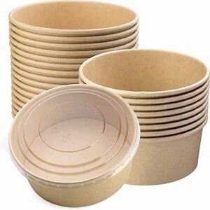 Ensaladera redonda Kraft 1100ml   tapa  50 unid