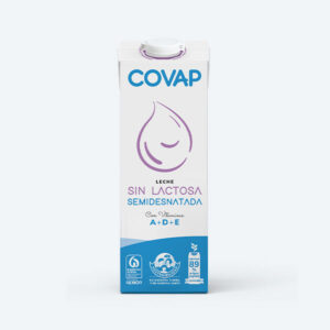 Leche sin lactosa Semidesnatada Covap ltr