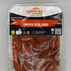 Pimientos rojos asados bandeja 1 kgr
