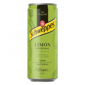 Refresco Tónica Schweppes limon lata CAJA