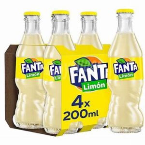 Refresco fanta de limon botellín caja
