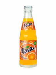 Refresco fanta de naranja botellín caja