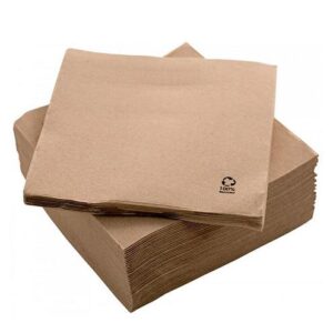 Servilleta 20*20 natural 100 unid