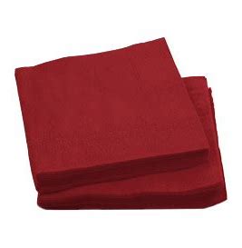 Servilletas 20*20 burdeos 100 unid 