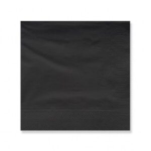 Servilletas 40*40  negras 50 unid
