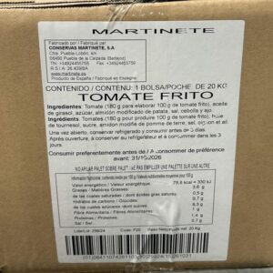 Tomate frito Martinete 20 k 