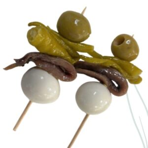 Gilda de anchoa y huevo de codorniz 40 unid