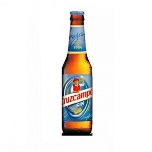 Cerveza sin alcohol lata Cruzcampo caja 