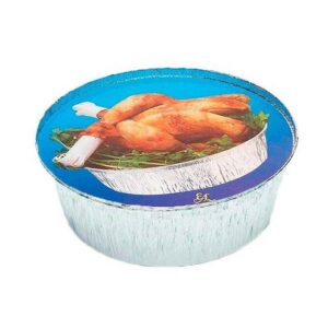 Envases aluminio pollo 100 unid  Tapa