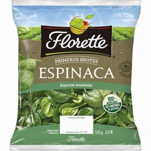 Espinaca fresca brotes bolsa 