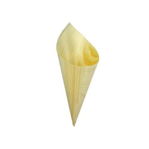 Mini cono de bambu 13 cm  50 unid