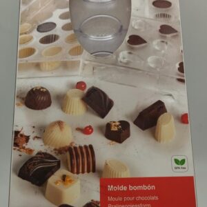 Molde bombon hoja 