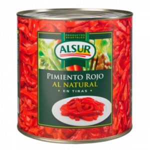 Pimientos morrones tiras 3 kgr