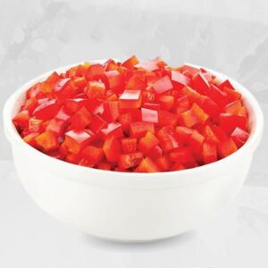 Pimientos rojos dado 2 5 conge