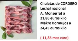 chuleta de cordero